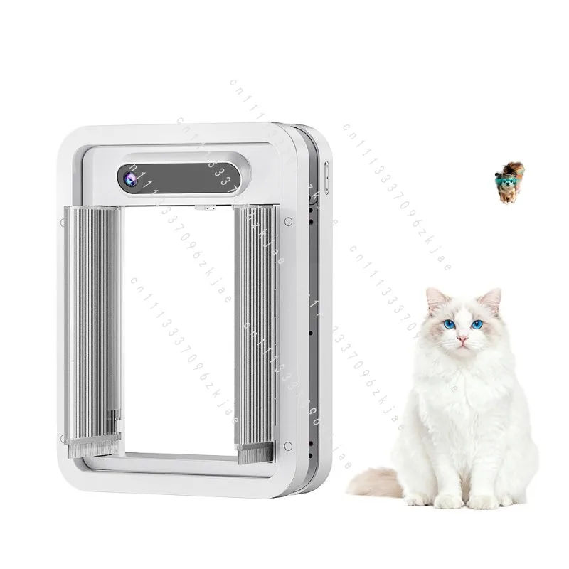 Smart Plastic Pet Door with Artificial Intelligence and Camera for Small Dogs and Cats