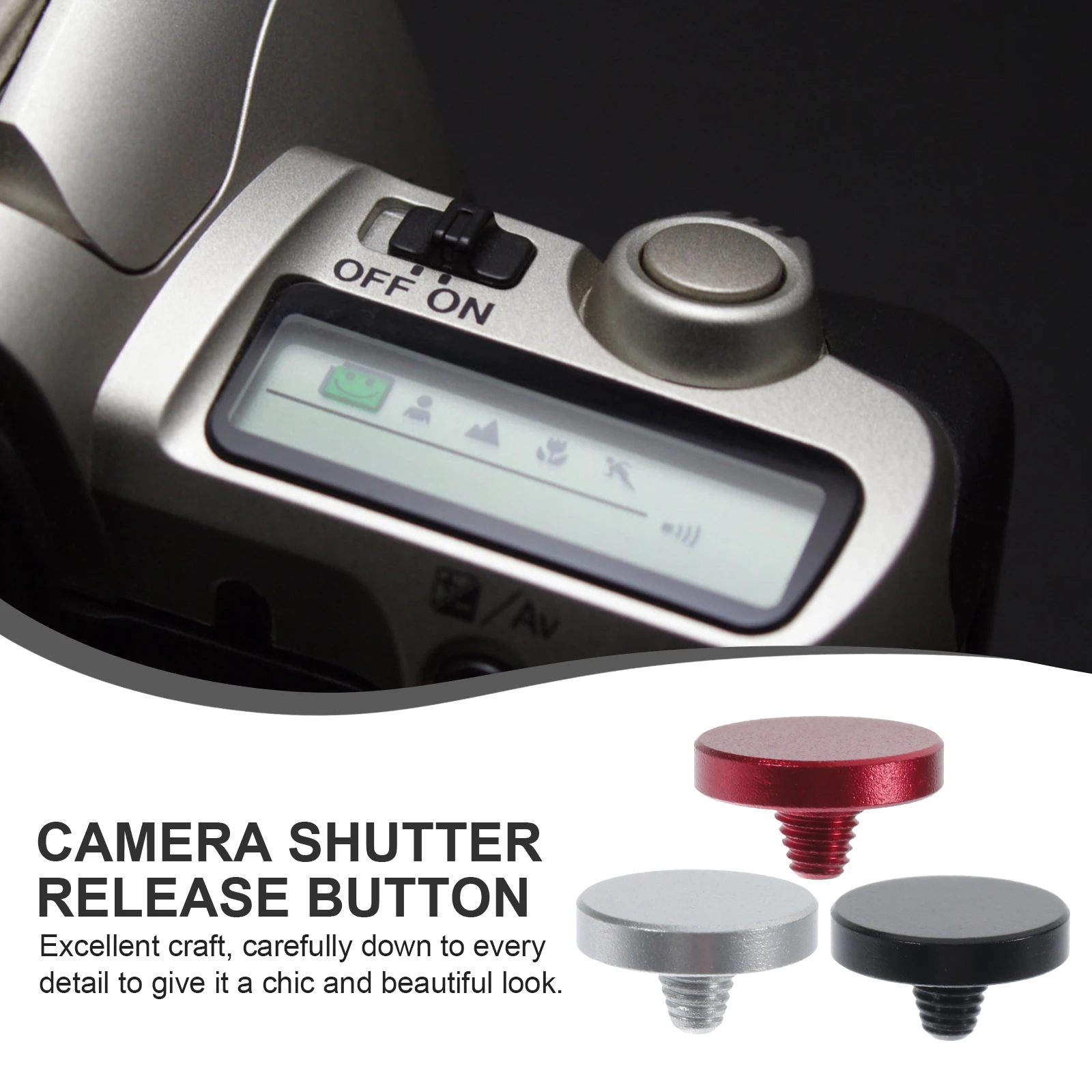 

3 Pcs Camera Shutter Button Release Accessories Film Soft Buttons Precise Controls