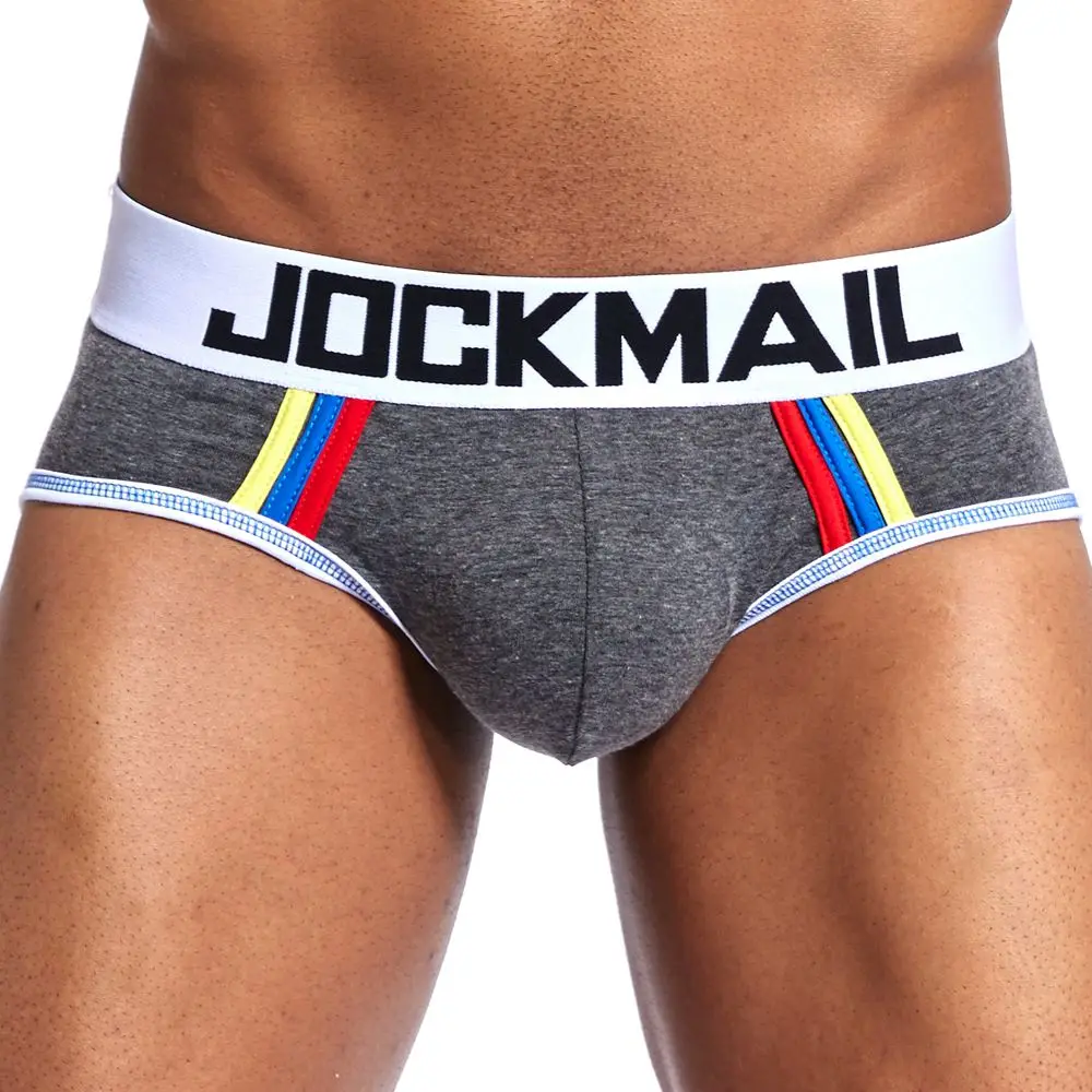 JOCKMAIL Men Underwear Briefs with Bulge Penis Pouch Push Up Underwear Breathable Sexy Lingerie Comfortable Cotton Underpants