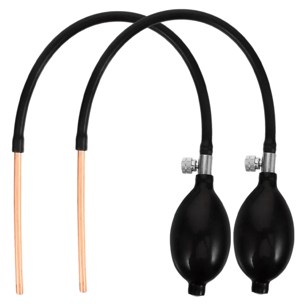 

2 PCS Blow Mold Tool Sugar Extended Copper Tube Candy Craft Equipment Fondant Shaping Manual Pump Baking Tools