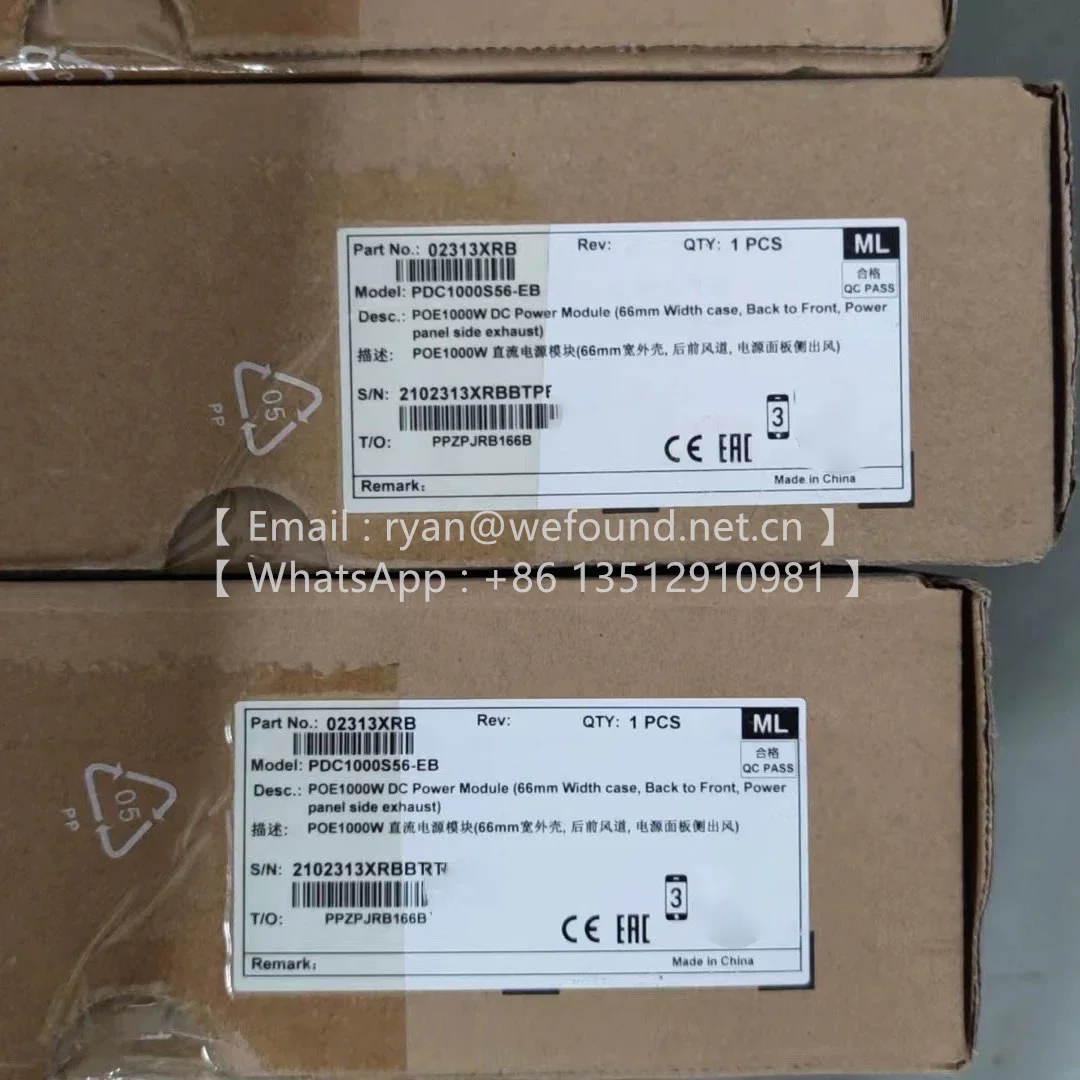 PDC1000S56-EB (1000 W PoE DC Power Module (66 mm Width case, Back to Front, Power panel side exhaust)) 02313XRB
