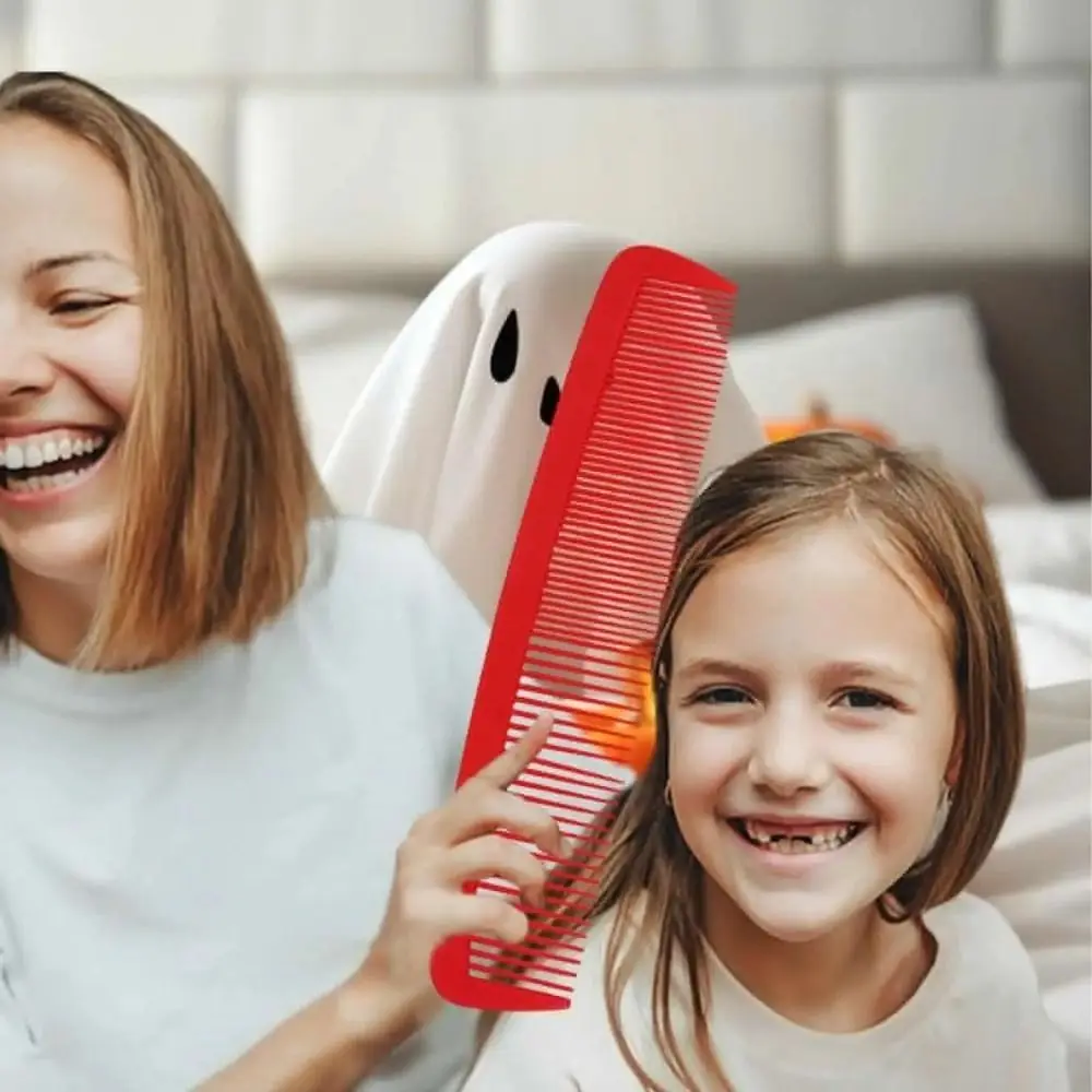 Grappige lichtgewicht Halloween grote kam maskerade decoratie plastic grove kam delicate compacte gigantische grote kam rekwisieten