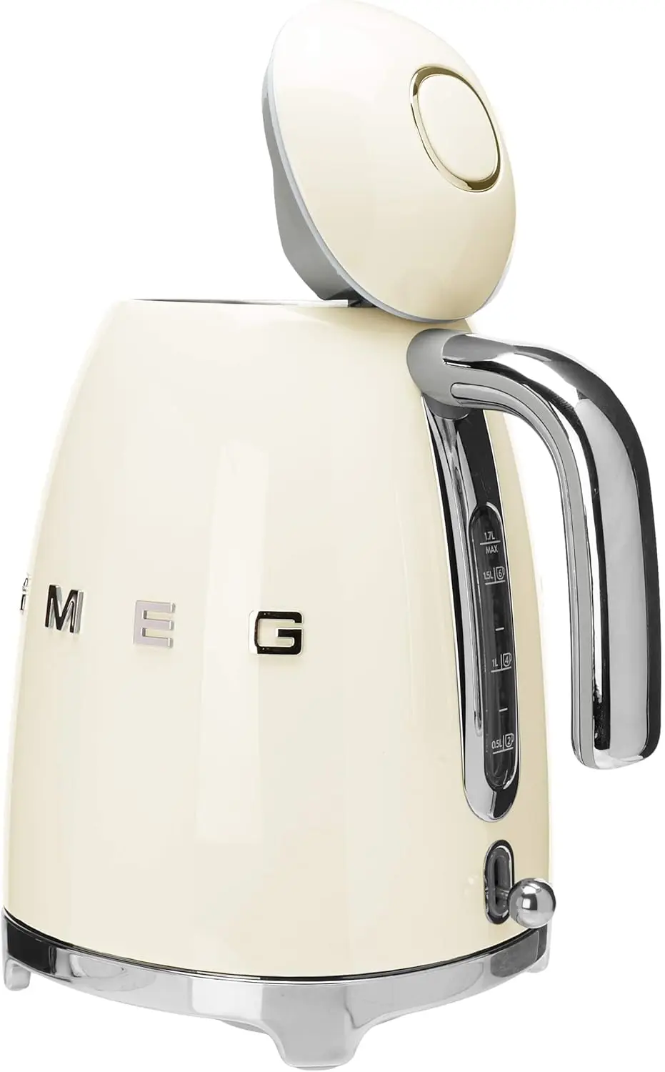 Electric Water Kettle with Automatic Shutoff, Removable Base, and Water Indicator, KLF03CRUS, Cream