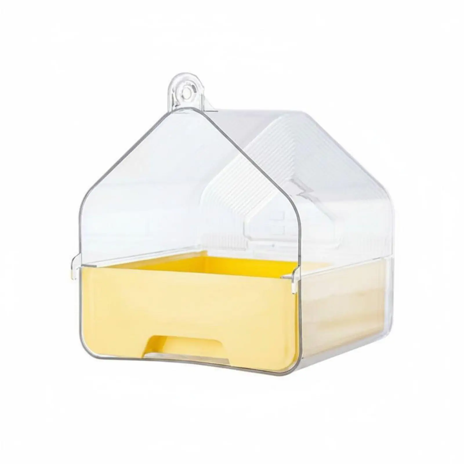 Hanging Bird Bath Enclosure Bird Shower House Multi-Use for Parrots, Budgies