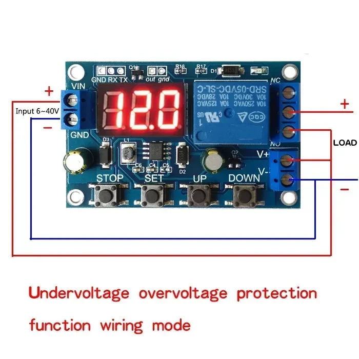 DC 6-40V Battery Charger Discharger Board Under Over Voltage Protection Module NEW