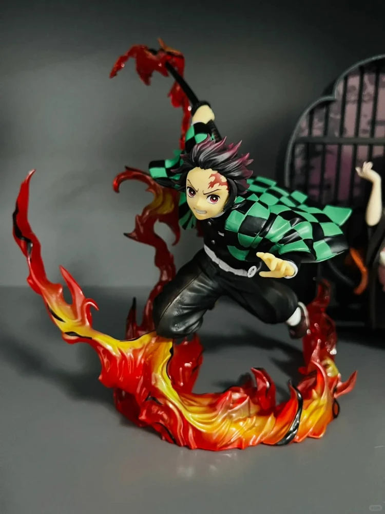 Original BANDAI Demon Slayer kimetsu no yaiba Tanjirou Nezuko Anime Action Figures Collection Model Toys Desktop Ornaments Gifts