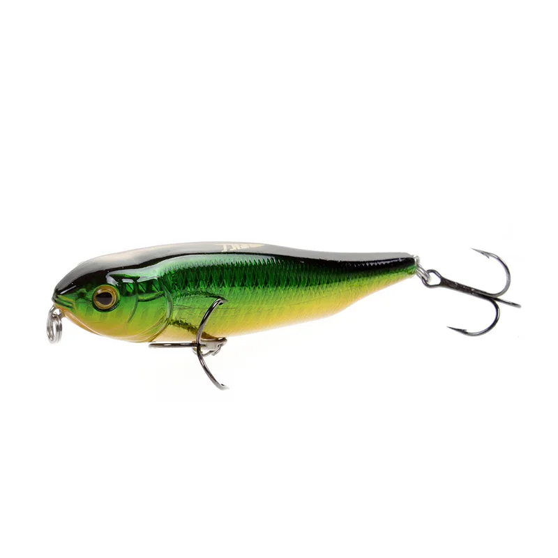 

LUTAC Pencil Classical 95mm 14g 5Colors 3D Fish Eye Top Water Hard Lure Fishing Hook