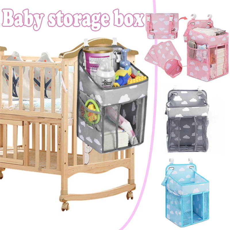 

Large Capacity Baby Diaper Storage Bag Crib Bed Baby Stroller Bedroom Storage Hanging Bag Soothing Toy Bottle Clothes Organizer