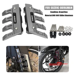 With Logo For Burgman 650 125 150 200 250 400 Motorcycle Front Fork Protector Fender Slider Guard Accessories Mudguard