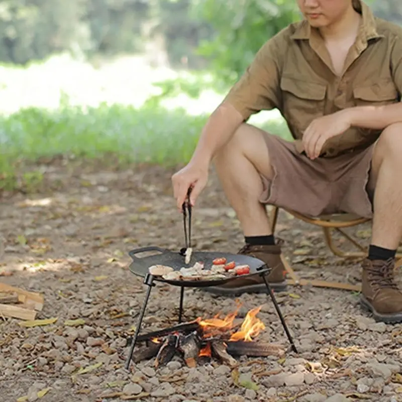 Tripod Grill Hanger Outdoor Grills Detachable Grill Vertical Tripod Grill Barbecue Grill Bracket Barbecue Tripod Stand 