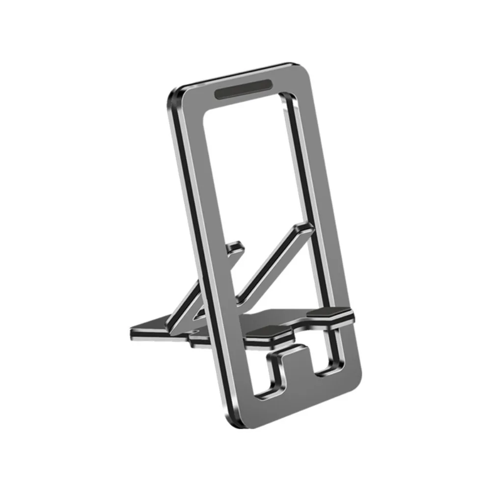 

New Metal Foldable Phone Stand Thin Adjustable Desk Cell Phone Holder Portable Non-slip Mobile Phone Support Travel Office