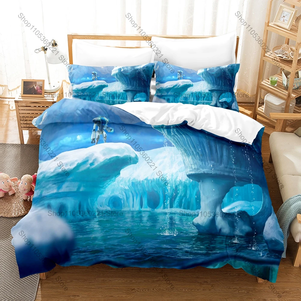 Personality Subnautica Below Zero New Bedding Set Game Underwater World Printed Duvet Cover & Pillowcases Soft Microfiber Bed Se