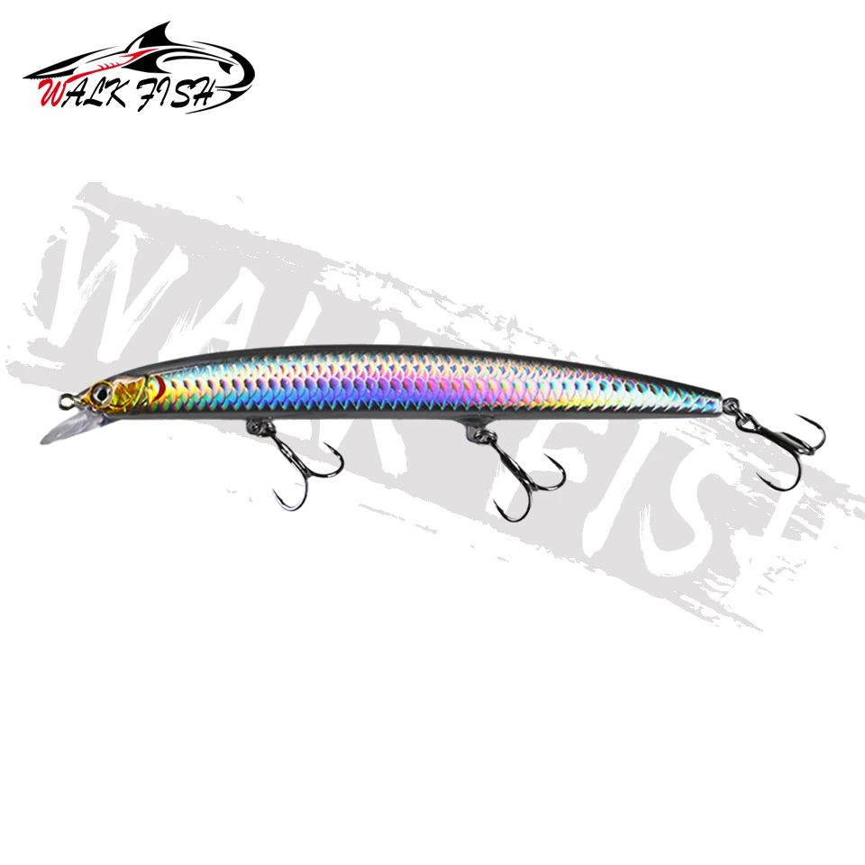 WALK FISH 1 Stück 150mm 22g Testar Big Minnow Angelköder Schwimmende Wobbler Künstlicher Harter Köder Plastikfisch für Karpfen, Forelle, Seebarsch