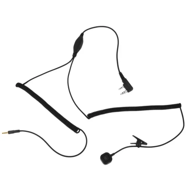 2X V3 V6 V8 V1098A V5S Bluetooth Helmet Headset Special Connecting Cable For Kenwood Baofeng UV-5R Two Way Radio