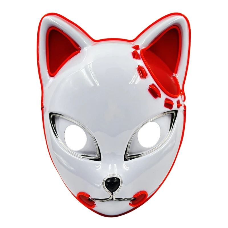 Japanische Anime Dämon Fuchs Maske Cosplay Sabito Makomo Tanjiro verdicken Plastik Tier masken Halloween Party Kostüm Requisiten Deluxe