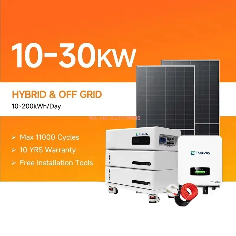 WMWMNU for Hybrid Solar Energy System Stackable LiFePO4 5kw 10kv 20kw 30kw Bess Lithium Battery Storage Generator Full