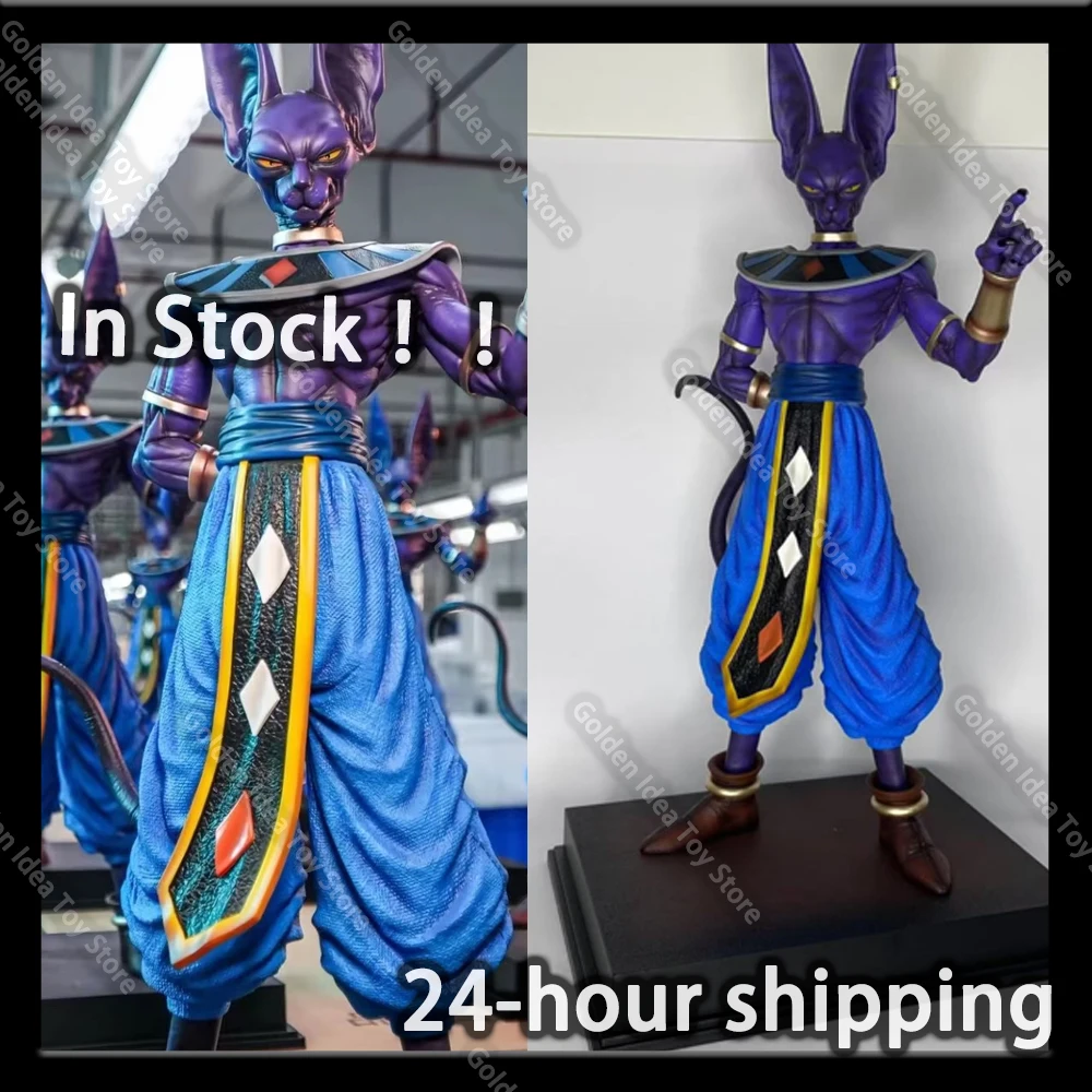 

In Stock JT Toys 53cm Dragon Ball Anime Figures Beerus Gods of Destruction Figures Collection PVC Statue Model Decor Toys Gifts