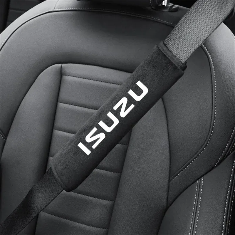 2Pcs Car Safety Belt Shoulder Cover Pad Plush Seat Belt Shoulder for Isuzu D-MAX D MAX Dmax I II WFR VAN NFR Auto Accessories