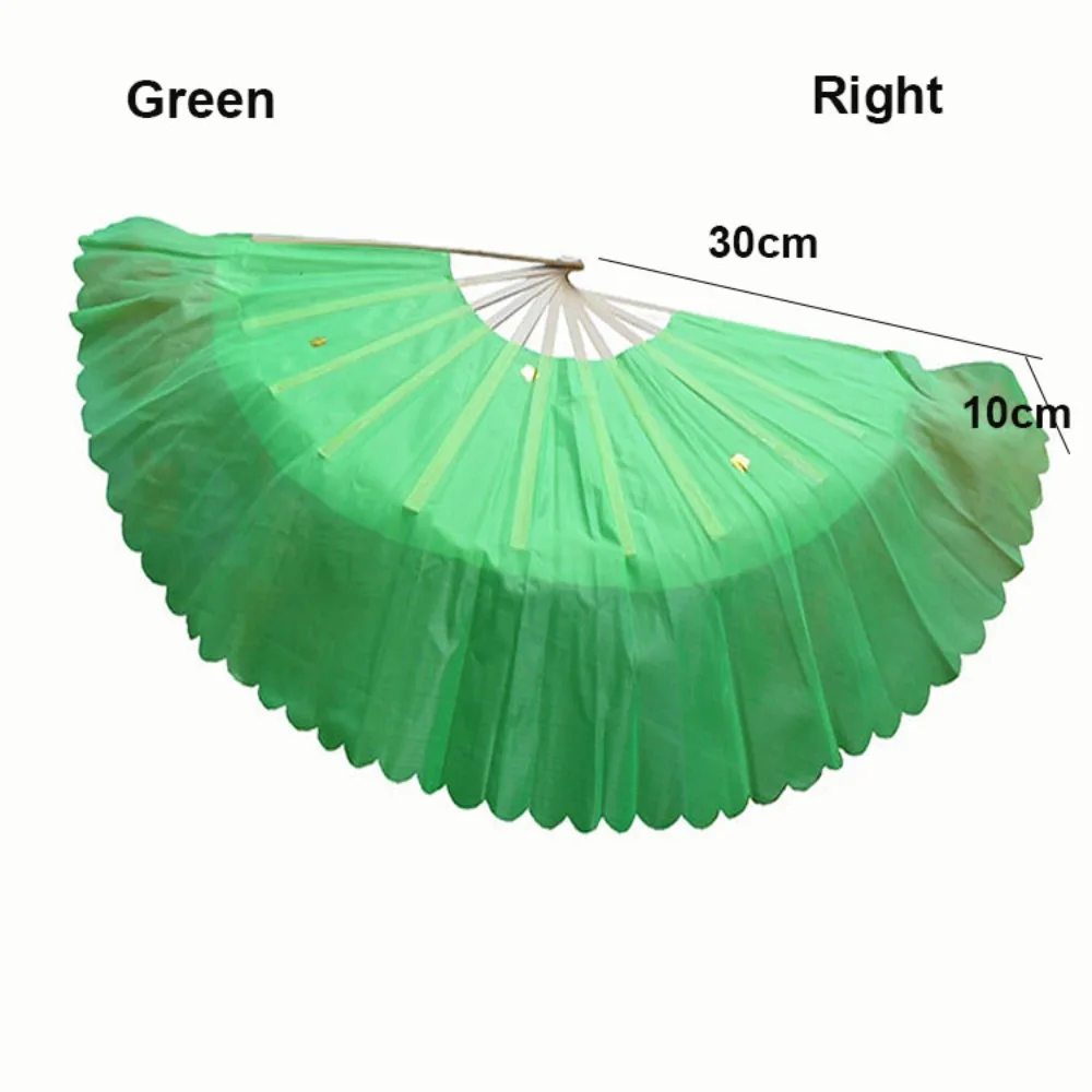 

30/36 см бамбуковый китайский короткий веер для танца живота, 4 цвета, 10/15/40 см, полукруглые шелковые бамбуковые веера, 7 стилей, ручная краска, веер для взрослых