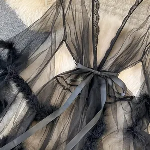 Singgreiny-women-women's shapear pure, long sleeve, beherie pleush, ren to midi khiêu dâm, quần áo gợi cảm cho phụ nữ 8 Quần áo bán hàng chính Felpudo - №8