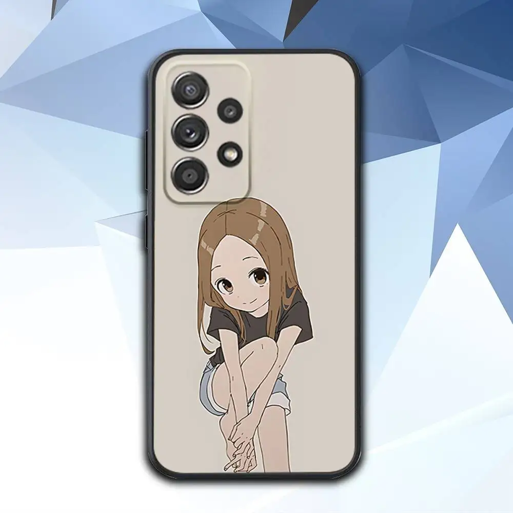 حافظة هاتف لهاتف سامسونج S 25,24,23,22,30,21,10,9,Ultra,Plus,Lite,FE,4,5 G حافظة Karakai Jozu no Takagi San Black #3