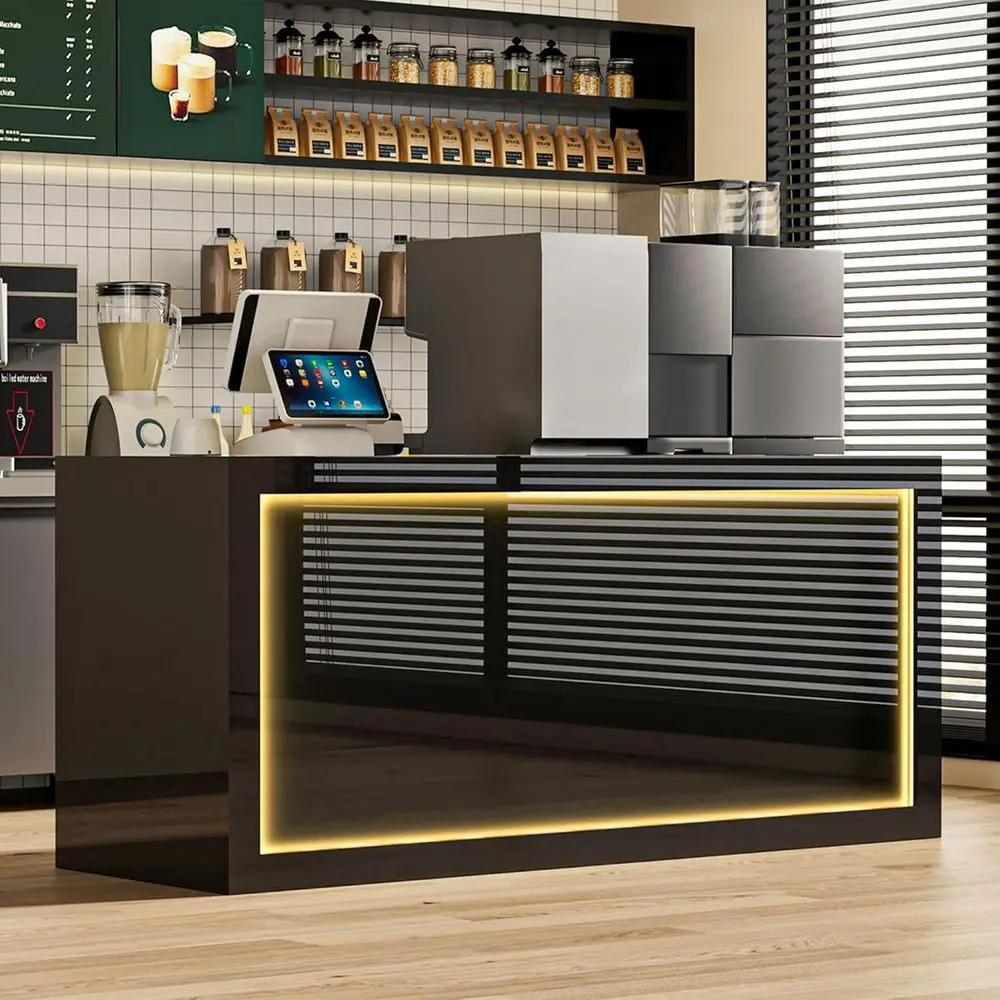 

Elegant Wooden Reception Desk for Retail, Office, and Lobby Spaces