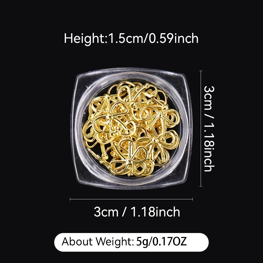 10 pièces de luxe Kawaii nœud ruban Nail Art breloques 3D en alliage de métal mignon nœud papillon bijoux ongles strass décoration bricolage accessoires