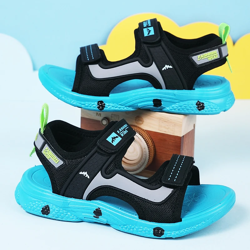 

Kids Outdoor Beach Shoe Boys Trendy Camouflage Platform Strap Sandals Lightweight Soft Sole Non-slip Children For Summer