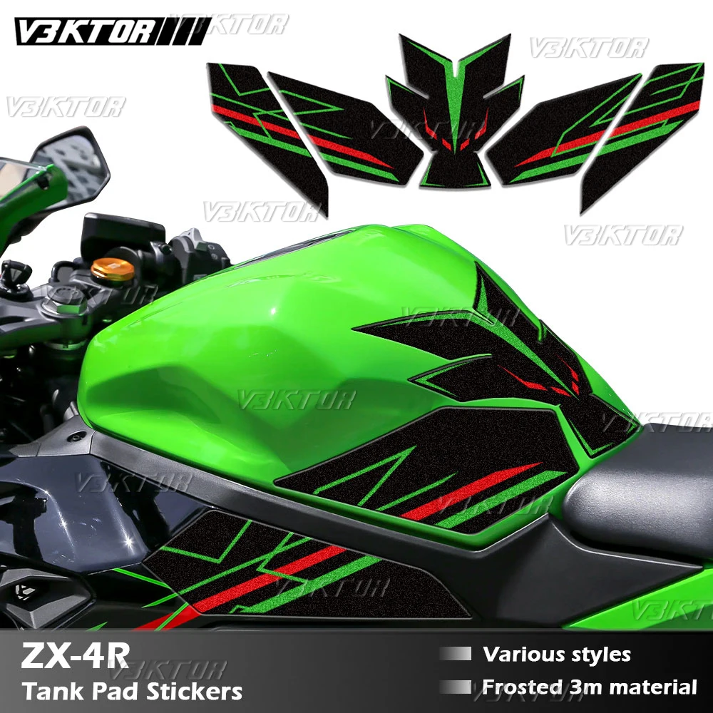 

ZX-4R Motorcycle Fuel Tank Sticker Tank Pad Decal Oil Gas Cap Protector For ninja zx4r zx 4r zx4rr zx-4rr zx 4rr