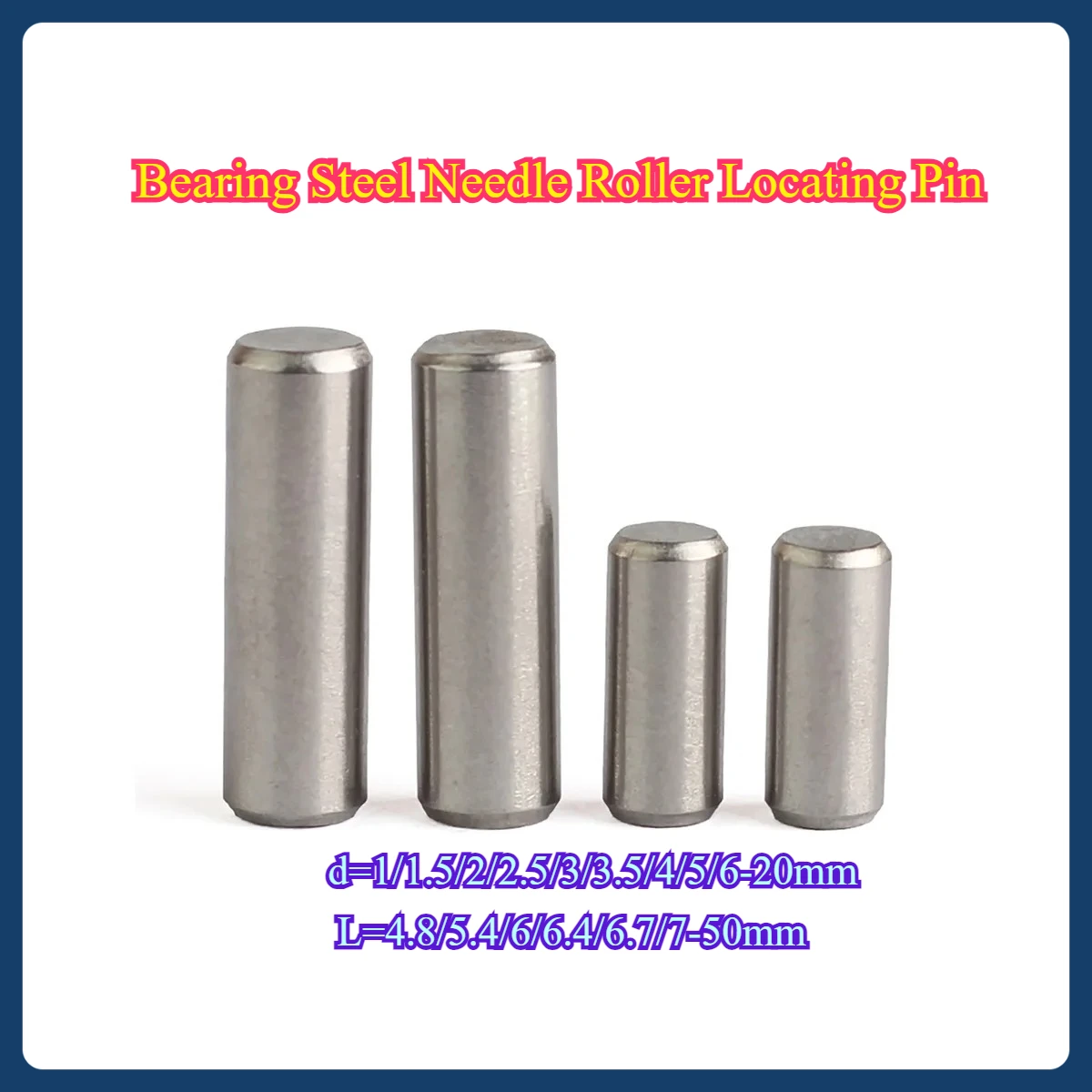 Pin Pencari Rol Jarum Baja Bantalan / Pin Silinder M1-M20