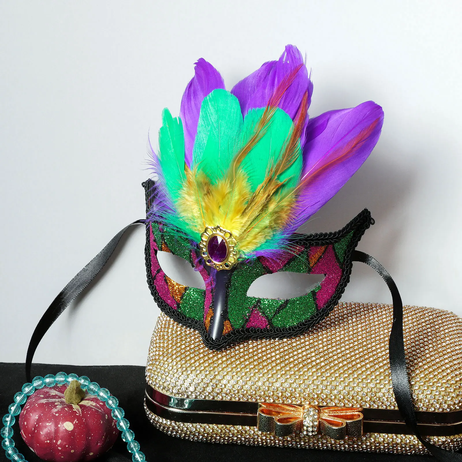 

Egyptian Style Mask Halloween Cleopatra Pharaoh Snake Head Sequin Gold Webbing Egyptian Princess Mask Women Girls Cosplay Props