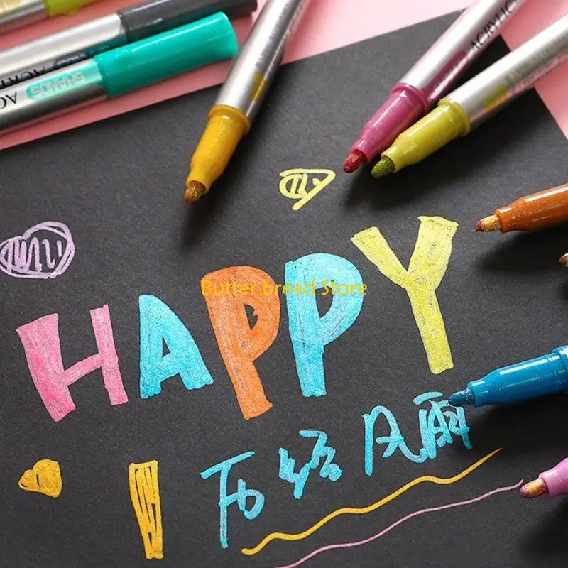 

W89C 12 цветов Акриловая краска маркер ручка для керамической скалистой стеклянной фарфоровой кружки