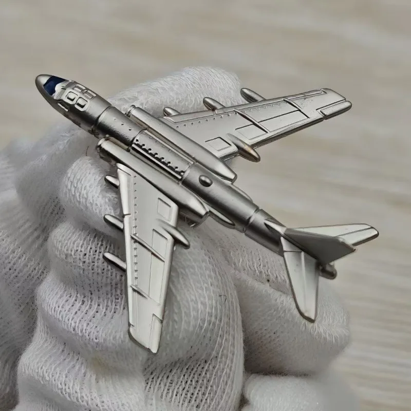 Vintage Metal H-6 Bomber Model Fighter Brooch Pin DIY Badge Jewelry