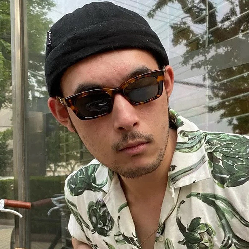 スモールフレーム サングラス ファッショナブル レトロ デザイナー ヒップホップ スタイル スクエア サングラス UVカット トレンディでスタイリッシュ ユニセックス