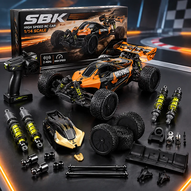 Rlaarlo Sbk10 Rc Car Body Shell With Rear Wing For 1 10 Scale Off Road Racing Rc Vehicle Replacement Parts
