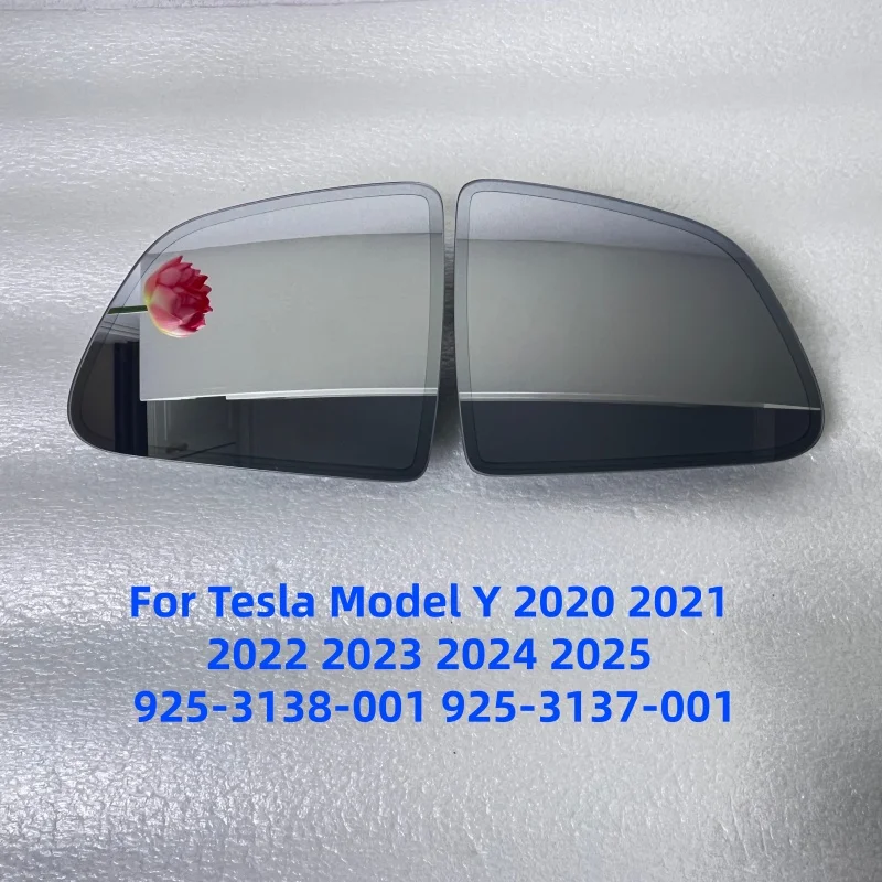 Auto Dimming Anti-Glare Heated Rear Mirror Glass For Tesla Model Y 2020 2021 2022 2023 2024 2025 925-3138-001 925-3137-001