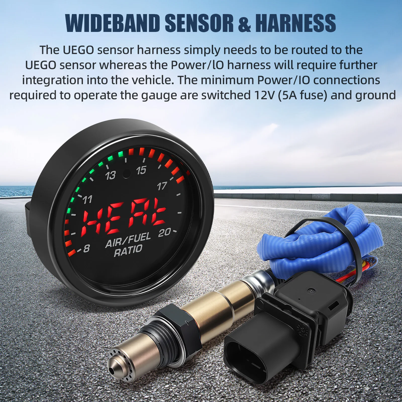 *O2 Air Fuel Ratio Gauge 30-0300 X-Series AFR Gauge 0258017025 Oxygen Sensor For Car
