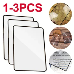 1-3pcs PVC Magnifying Reading Glass 3X Book Page Magnification Magnifier Sheet for reading Text Document Ultra-thin Magnifier