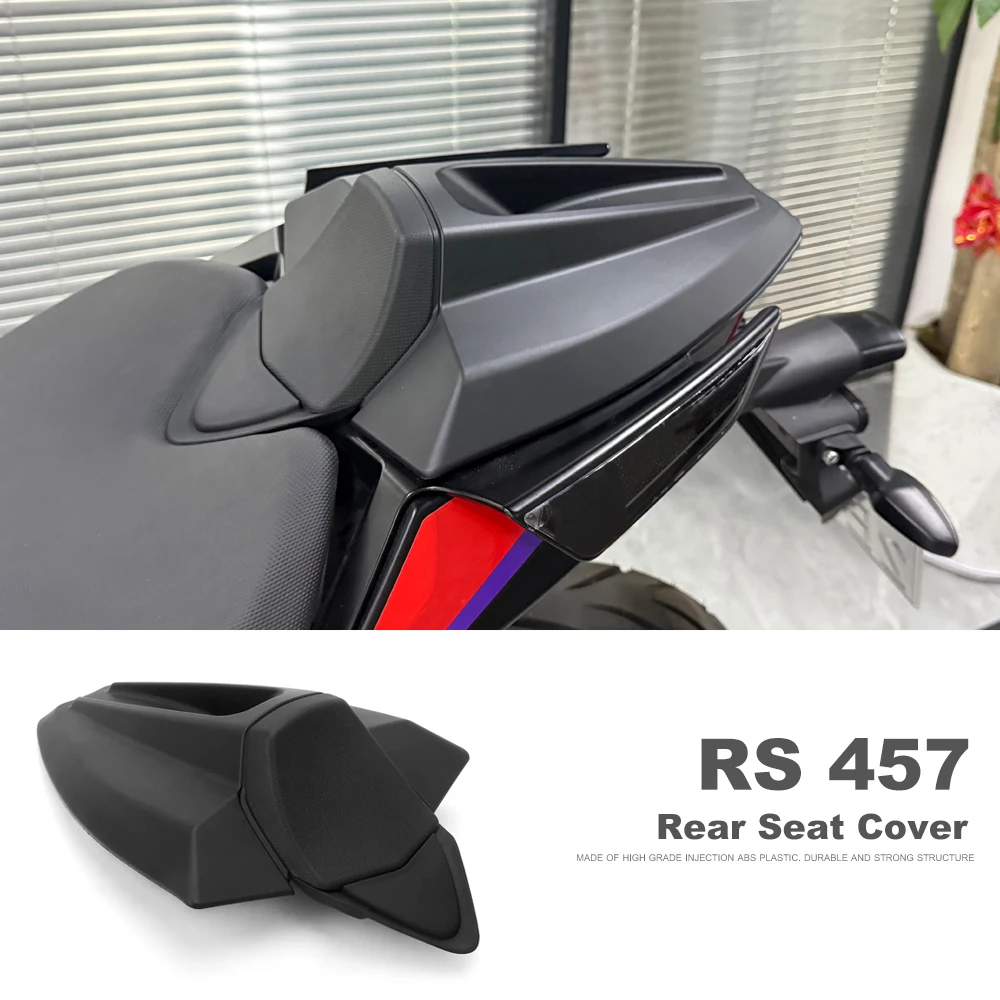 

Аксессуары для мотоциклов, чехол на заднее сиденье, обтекатель для Aprilia RS457 RS 457 2024 2025, заднее пассажирское сиденье, черное углеродное волокно