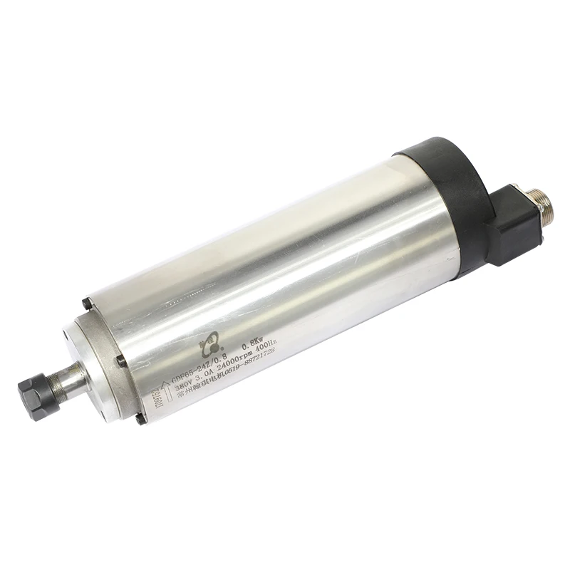 

GDF65-24Z/0.8 800W 65mm 24000rpm round shape air cooling spindle motor ER11 for ad cnc router