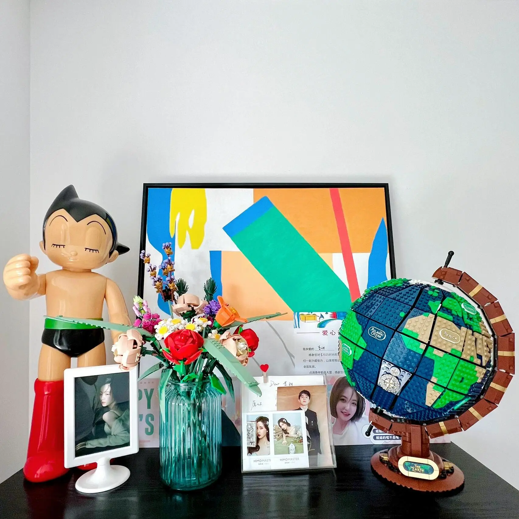 2585 Uds. El globo, modelo creativo de tierra con ladrillos Moc 21332, conjuntos de Ideas de bloques de construcción, juguetes para adultos, regalos de cumpleaños