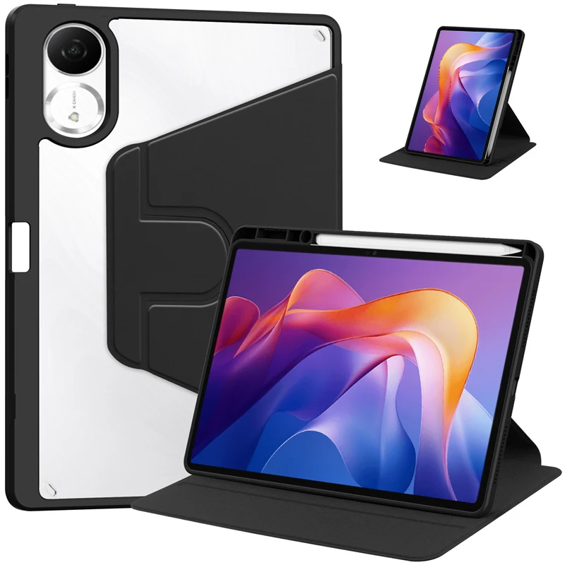 

360 Rotation Cover For Redmi Pad 2 Case 11 inch with Pencil Holder Funda For Xiaomi Redmi Pad 2 11'' 2025 Tablet Cover Capa