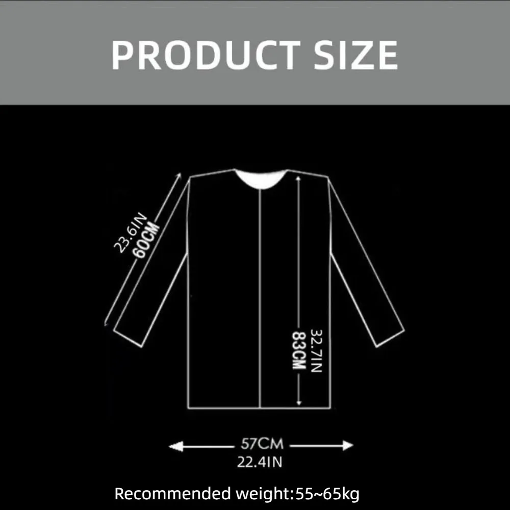 Short/Long Sleeve Barber Shop Work Clothes Polyester Easy Zippered Hairdresser Robe Breathable Non-stick Hair