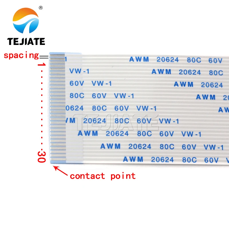 10PCS FFC/FPC Flat Flexible Cable Connection Cable 4/5/6/7/8/10/12/14/16P Spacing of 0.5MM