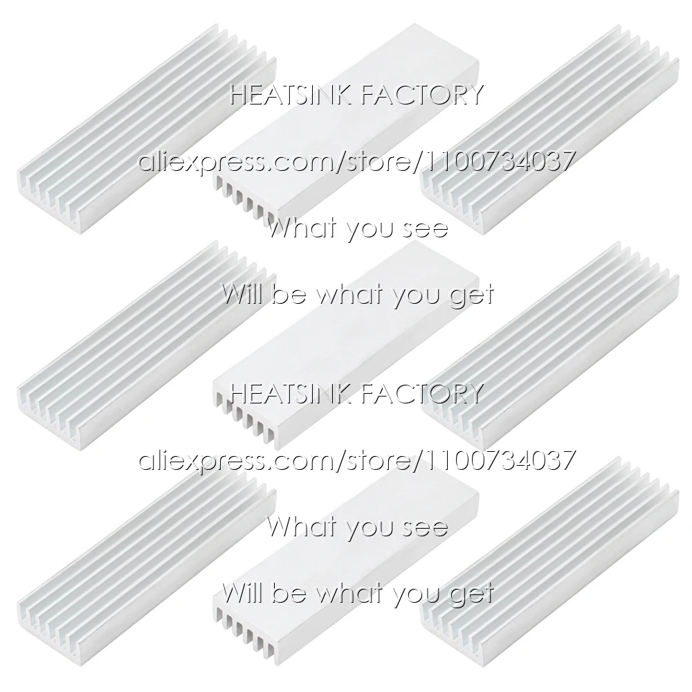 50x14x6mm srebrna Radiator aluminiowy chłodnica do elektronicznego układ scalony RAM procesor AMD chłodnica LED rozpraszanie ciepła