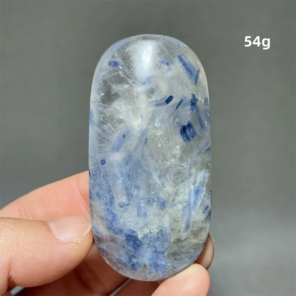 Kyanite Palm Natural Mineral Crystal Massage Healing Spiritual Meditation Witchcraft Energy Home Decoration Holiday Gift