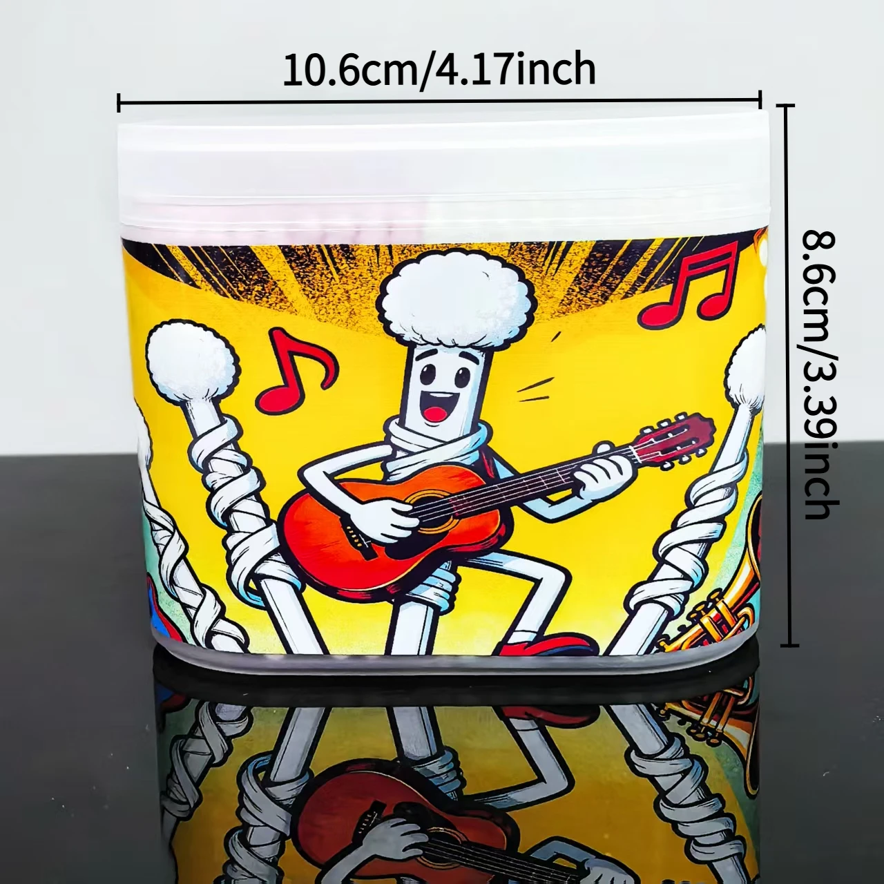 300 шт./600 шт., ватные палочки с рисунком музыкальной серии, двусторонние ватные палочки для чистки, ватные палочки для ежедневного использования, бытовые ватные тампоны