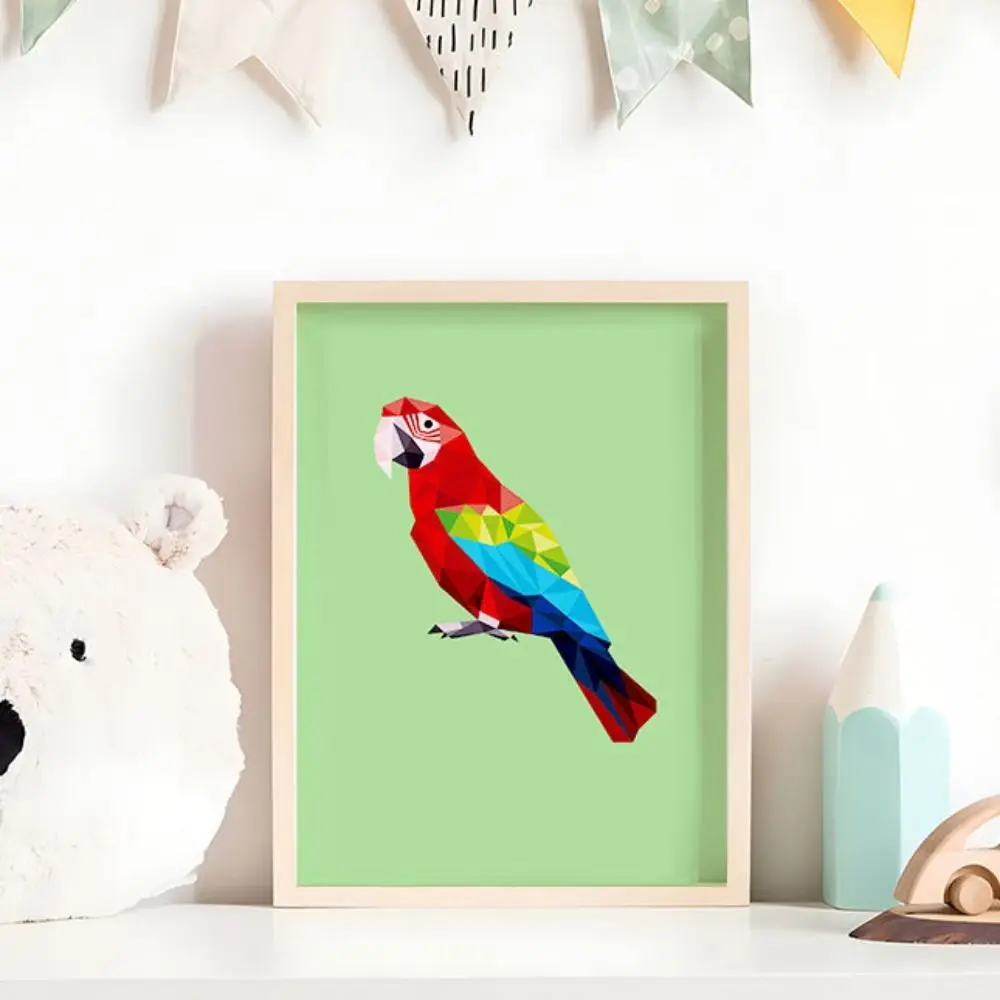 

Paper 3D Geometric Sticker Books Handmade Montessori DIY Paste Material Kit Educational Cartoon Animals Sticker Book