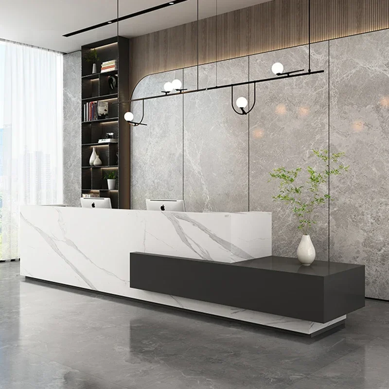 

Italian Style Simplicity Reception Desks Clothing Store Designer Beauty Salon Reception Desks High-end Furniture Receptie HBRD