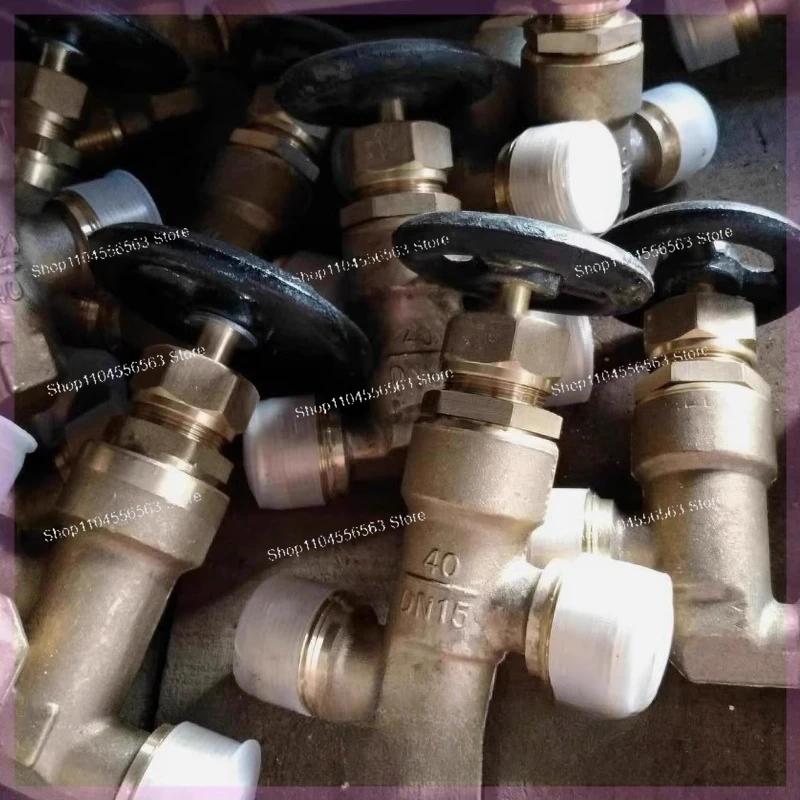 صمام فحص إيقاف نحاسي GB/T596 بخيط خارجي بحري GB/T595 صمام إيقاف نحاسي عالي الضغط بالكامل DN10-32